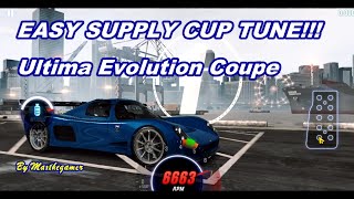 CSR 2  CSR Racing 2 Ultima Evolution Coupe Easy Supply Cup Tune Technique [upl. by Tawnya]