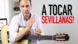 COMO TOCAR SEVILLANAS FÁCIL COMPLETAS Y RASGUEOSJerónimo de Carmen TUTORIAL [upl. by Uriia]