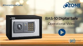 BAS 10 Safe  Operating Guide amp Key Security Features  Ozone Electronic Safes [upl. by Loralie85]