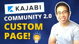 Kajabi Community 20  Custom Page Day 7 [upl. by Anitnegra]