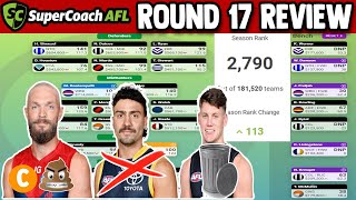 FALSE SUSPENSIONS AND INJURIES EVERYWHERE AFL Supercoach Review  Round 17 2024 [upl. by Akiemat446]