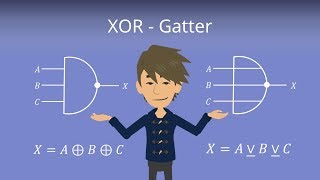 XOR Gatter  Digitaltechnik einfach erklärt [upl. by Lothar]