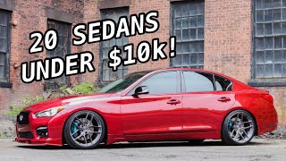 Top 20 Sport Sedans You Didn’t Know Were Under 10k [upl. by Nniuqal]