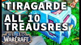 All 10 Treasures of Tiragarde Sound WoW Achievement [upl. by Anella]