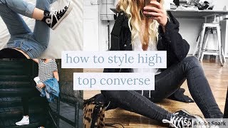 how to style high top converse 25 ways [upl. by Valaria]