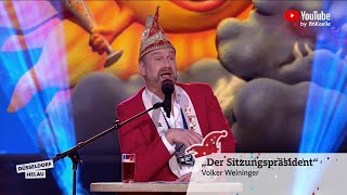 Der Sitzungspräsident quotVolker Weiningerquot Düsseldorf Helau 2023 [upl. by Shepperd]