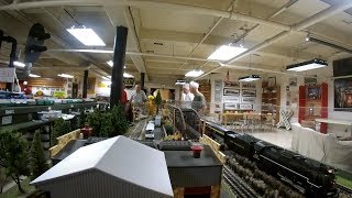 Model Train Layout 10 trains CampO NS NYC CP CSX Erie MOPAC Chicago RL Pere Marquette Zephyr [upl. by Neelrihs]