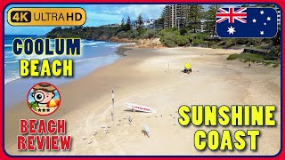 Coolum Beach Sunshine Coast Queensland Australia 🇦🇺 4k Walking Tour  Beach Walk amp Review [upl. by Elleirol]