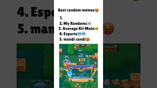 Best random Brawl Stars memes🥵Part 2 Crfoxm4ster brawlstars shorts [upl. by Egwan209]