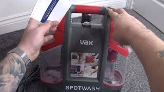 Vax CDCWCSXS SpotWash Spot Cleaner Review and Demonstration [upl. by Aham]