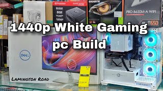 White Gaming PC build with Ryzen 7800x3D 2024  Lamington Road [upl. by Yralam599]