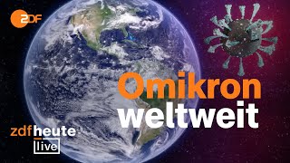 Omikron Was wir von Südafrika Großbritannien und Israel lernen können  ZDFheute live [upl. by Corron]