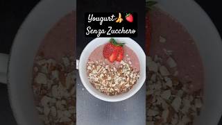 Fruttolo Senza Zucchero Salutare ma Gustosissimo🍓🍌 fragole banana yogurt yogurtvegano vegan [upl. by Suoivatco]