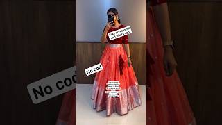 new colours viral organza lehenga 1400  for booking dm us 9791873401 tamil [upl. by Eniamzaj]