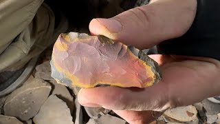 Flint Knapping Horse Creek Chert [upl. by Kannav355]