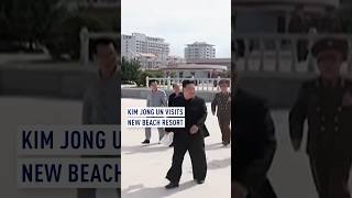 DPRK leader visits new beach resort [upl. by Ahsikrats]