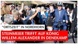 So wurden Steinmeier und König WillemAlexander in Denekamp begrüßt  Ortszeit Nordhorn  GNOnline [upl. by Gilcrest]