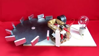 Free Light  220v Free Energy Generator with Perpetual Motion of Neodymium Magnets [upl. by Yarod696]