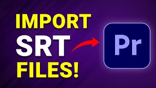 How to IMPORT SRT subtitles to Premiere Pro  Full Guide [upl. by Beale]