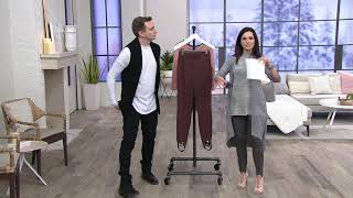 Lisa Rinna Collection Stirrup PullOn Pants on QVC [upl. by Ralyt]