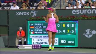 Sabine Lisicki 2015 BNP Paribas Open Hot Shot [upl. by Jamila779]