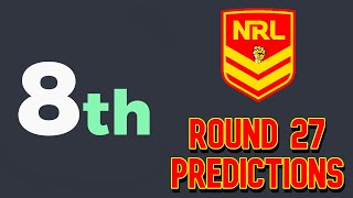 NRL Tips amp Predictions Round 27 2024 [upl. by Severen]