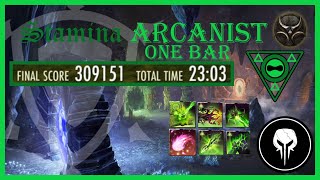 ESO 309k Vateshran Hollows One Bar Stamina Arcanist U41 PS EU [upl. by Alie927]