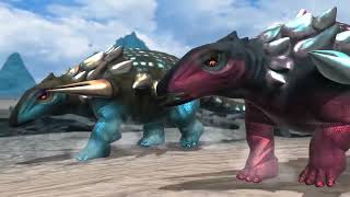 Sneak peek Edmontonia VS Arocanthosaurus FANMADE [upl. by Adekam]