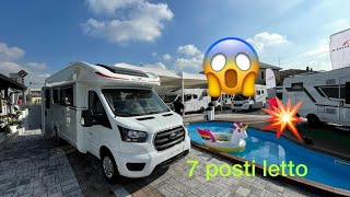 Un SEMI INTEGRALE come non l’avete mai visto la disposizione più “pazza”🌝che si trova in un CAMPER [upl. by Celinda]