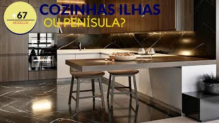 75 Cozinha em ILHA OU PENINSÚLA mesmo em casas PEQUENAS [upl. by Rimola622]