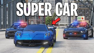 Robbing Banks with Supercars in GTA 5 RP [upl. by Rosol308]