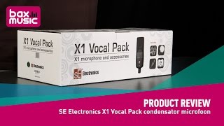 SE Electronics X1S Vocal Pack Condensator Microfoon Review  Bax Music [upl. by Adiahs]