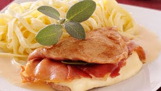 Recette  Escalopes de veau au fromage [upl. by Launcelot]