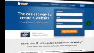 Weebly Tutorial  How to Sign Up and Set Up Domain Name with Weebly [upl. by Peddada]