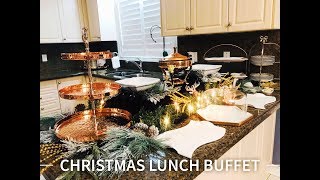 Christmas Lunch Buffet  Christmas Luncheon  Buffet Set Up [upl. by Aniri]