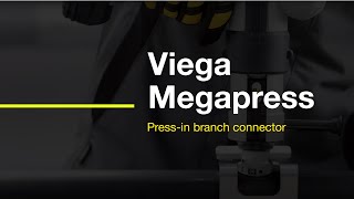 How To Use The Viega Megapress PressIn Branch Connector  Pipework Connections [upl. by Lhary]