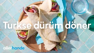 Dürüm döner maken  Recept  Allerhande [upl. by Burgess]