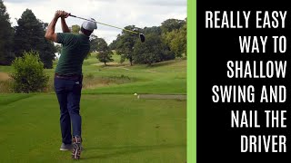 SHALLOW YOU GOLF SWING WITH THE DRIVER SIMPLE TIP BEFORE EACH SHOT [upl. by Nylassej153]