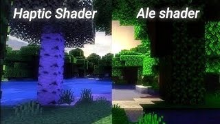 Minecraft PE  Haptic Shader vs Ale Shader 117 [upl. by Nylac346]