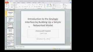 AnyLogic Agents Parameters Environments CMPT 858 Fall 2012 Introduction to Dynamic Modeling [upl. by Adim]