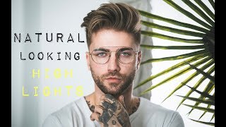 NATURAL LOOKING HIGHLIGHTS WITH HIGH VOLUME QUIFF ft Daniel silva [upl. by Connolly]