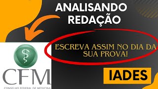 CFM ANALISANDO UMA REDAÇÃO DE UM ALUNO [upl. by Wolpert]