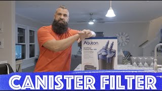 First Aquarium Canister Filter  AQUEON 400 from Petco [upl. by Vanna]