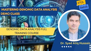 27th Batch Genomic data analysis Essential packages for Analyzing Genomic Data in R [upl. by Gallagher]