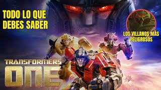 NO VEAS TRANSFORMERS ONE SIN VER ESTE VIDEO  TODO LO QUE DEBES SABER DE TRANSFORMERS ONE [upl. by Aihsemot]