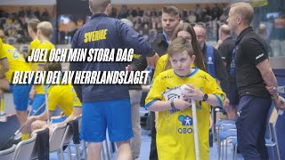 Joel och Mina Stora Dag gästade Svensk Innebandy [upl. by Questa483]