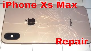 How to iPhone Xs max back glass replacement repair [upl. by Irollam110]