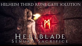 Hellblade Senuas Sacrifice Helheim Third Rune Gate Solution [upl. by Homer187]