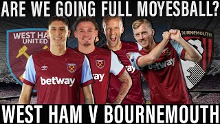 West Ham v Bournemouth  Phillips debut  Paqueta fitness test  Deadline day scramble  Kudus back [upl. by Bowerman]