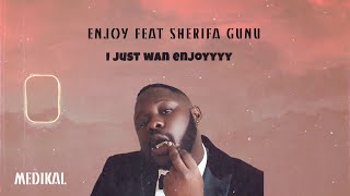 Medikal feat Sherifa Gunu  Enjoy Lyrics Video [upl. by Annatnas]